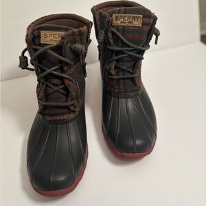 Sperry Women’s Brown, Black and Red Boots